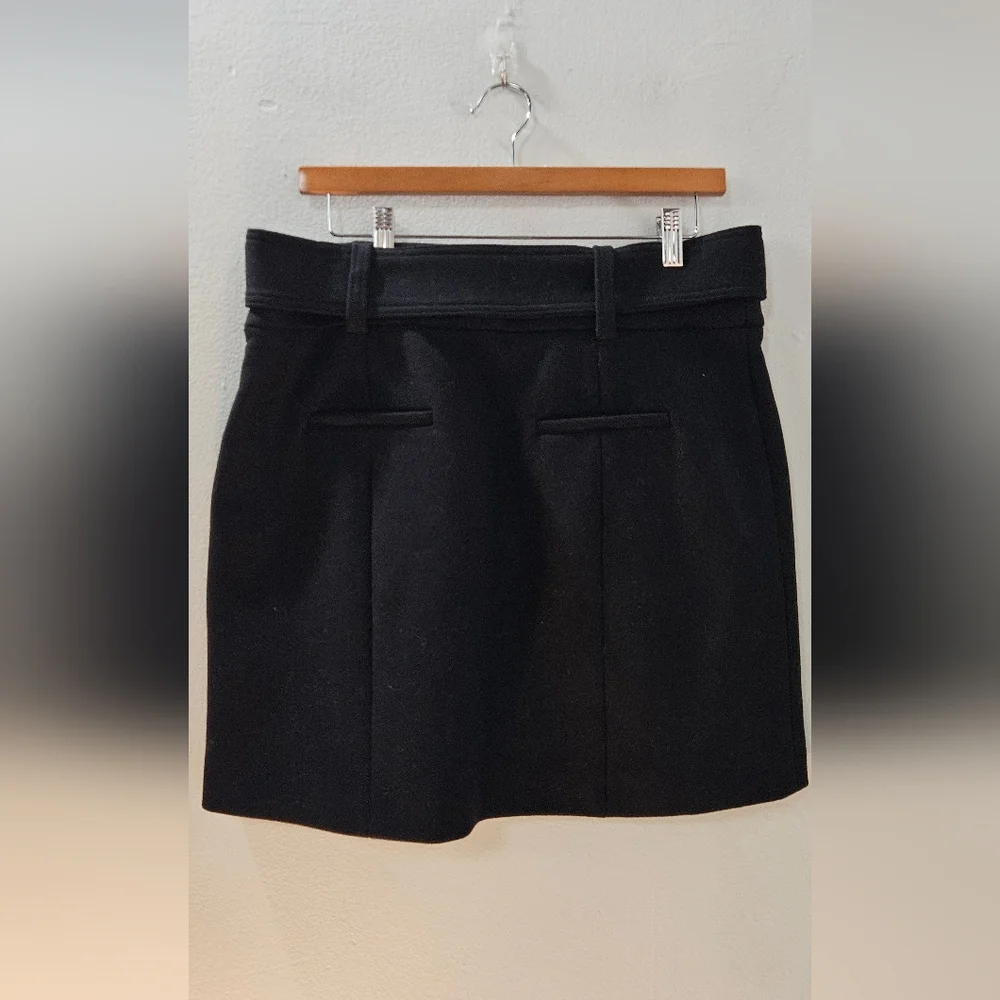 NWOT Sezane Gillie Skirt - size 42, black, wool - Picture 4 of 7